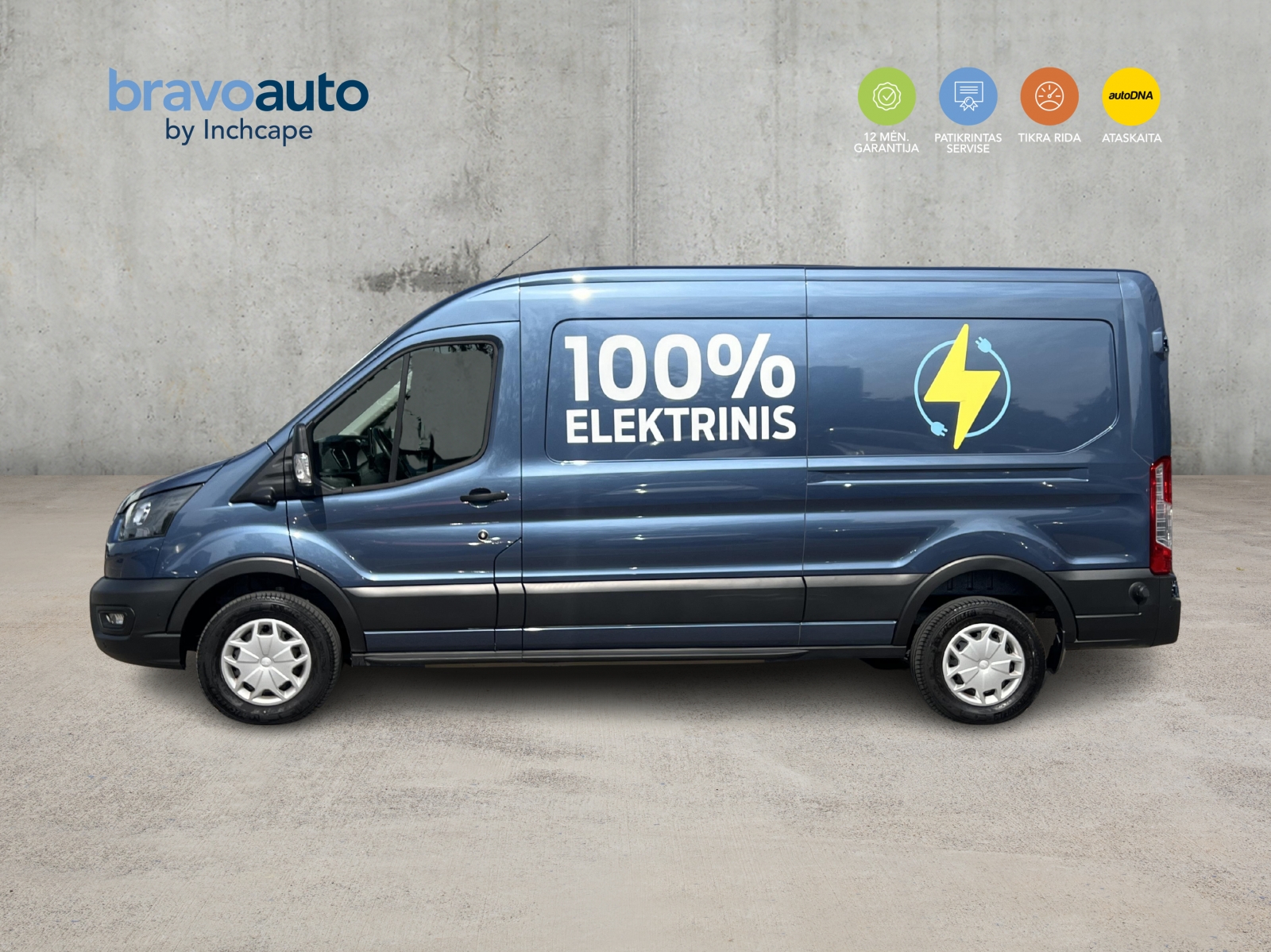 Ford Transit 100% Elektrinis VAN L3H2