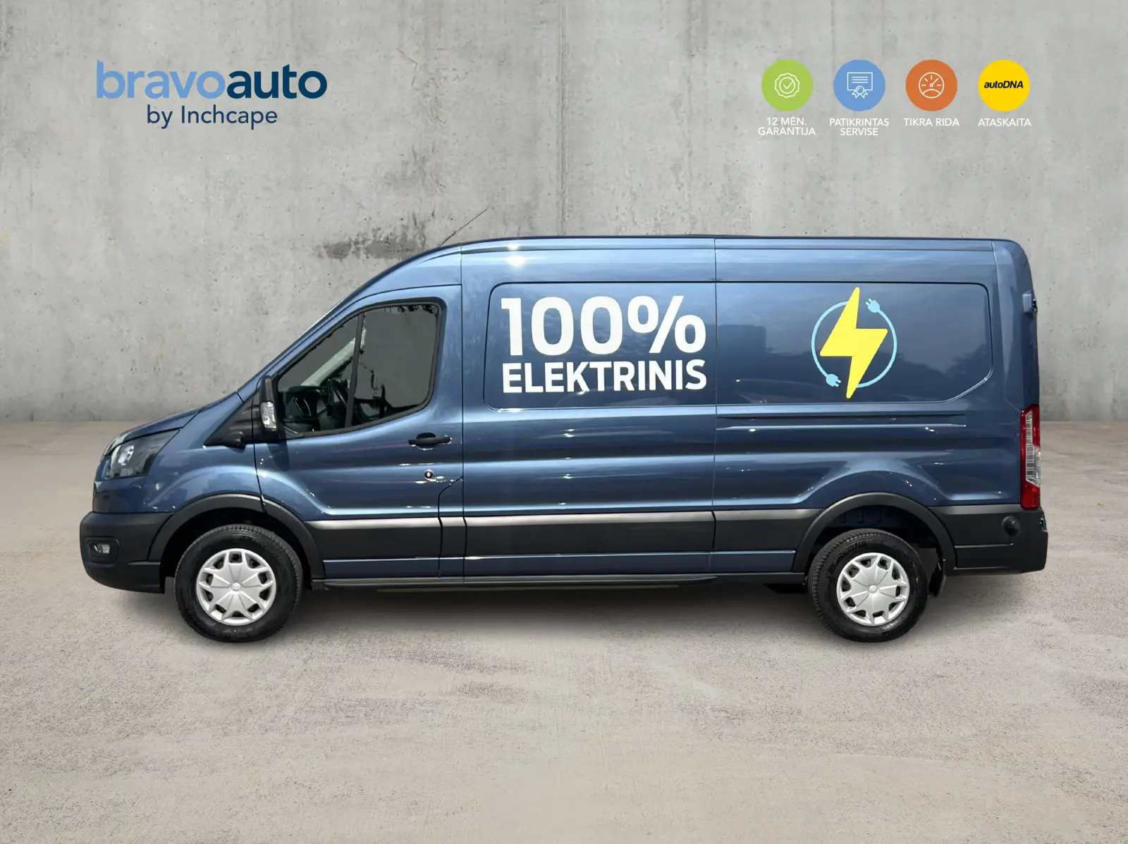 Ford Transit 100% Elektrinis VAN L3H2