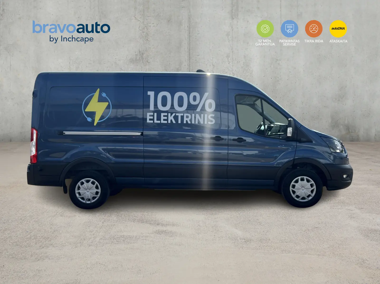 Ford Transit 100% Elektrinis VAN L3H2