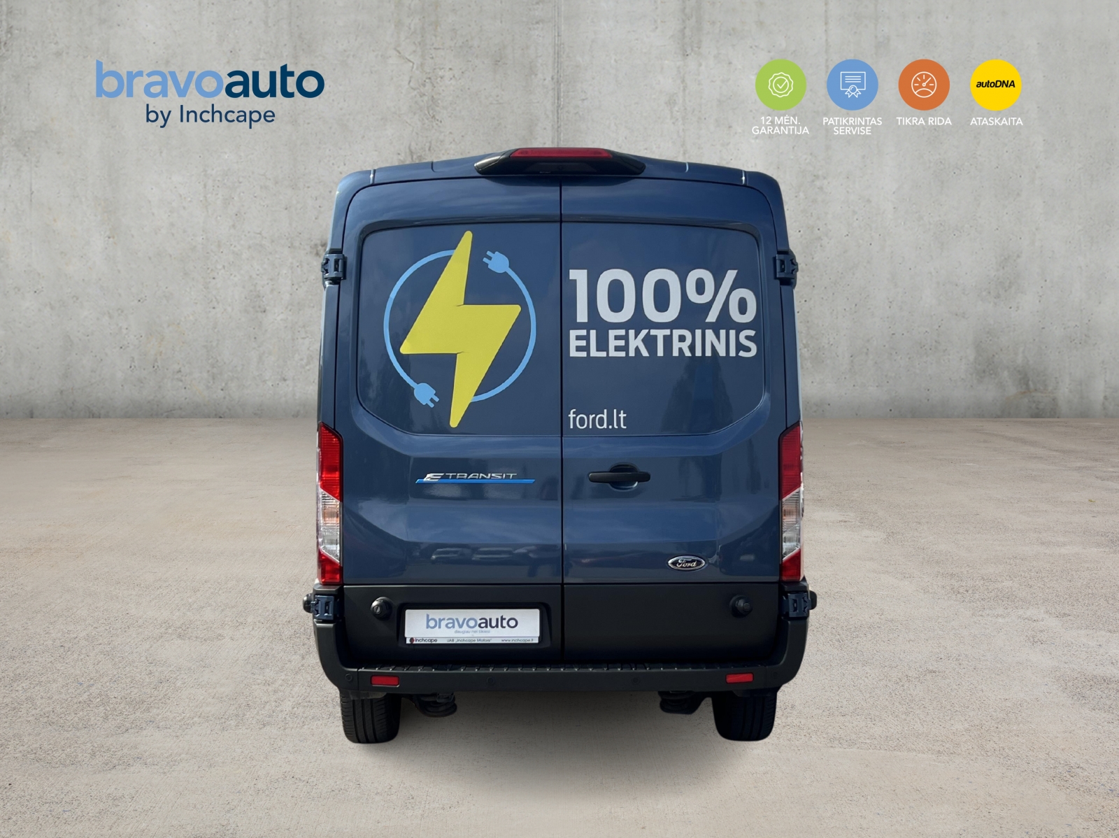 Ford Transit 100% Elektrinis VAN L3H2